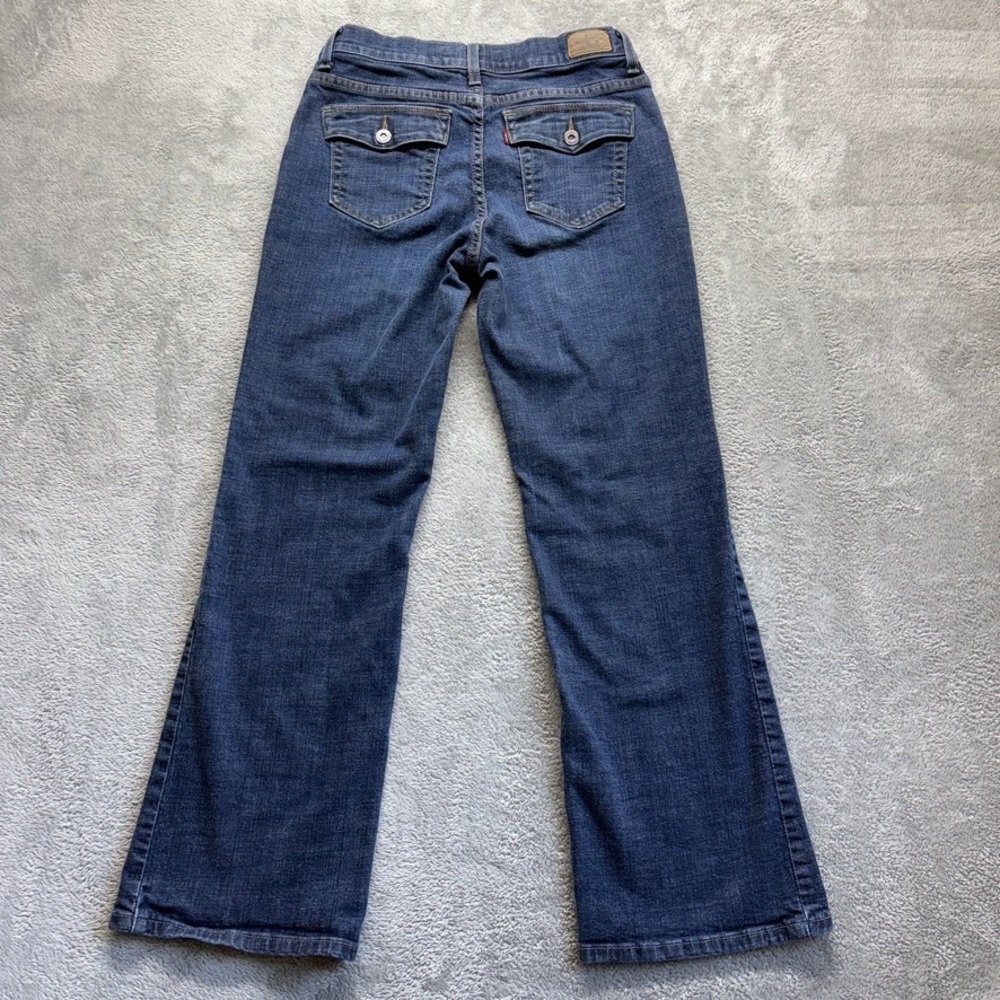 Levis 512 Jeans Womens 10 Short Blue Bootcut Perfectly Slimming Flap Pockets - Picture 2 of 13